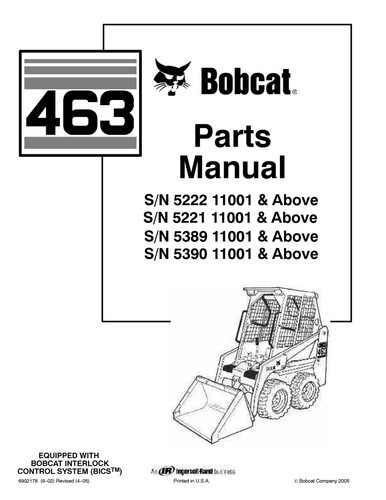Bobcat 463 repair - -,