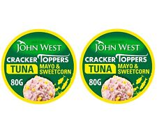 John West Cracker Topper Tuna Mayo Sweetcorn 80g  PACK OF 2