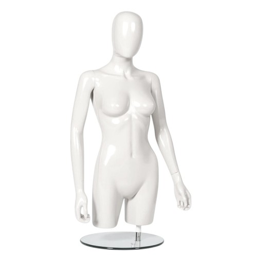 Matt white female torso egg - female,