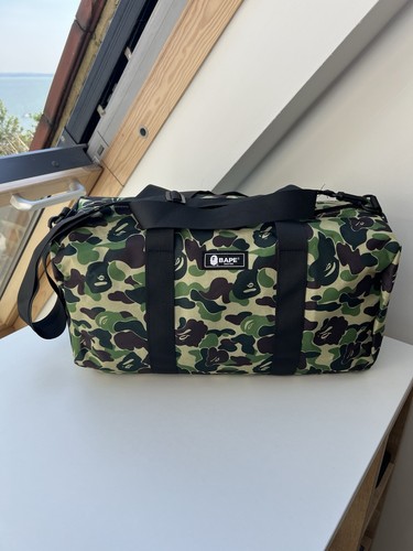 Bape green camo duffle - green, duffle/holdall