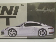 MINI GT (1:64) PORSCHE 911 CARRERA S GT Silver Metallic (RHD) #210 in Sealed Box