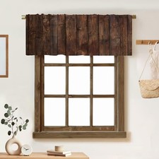 Wood Board Valance Curtain