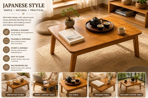 Japanese folding coffee table - japanese,