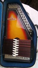 VINTAGE SAKOVA CHROMAHARP AUTOHARP WITH CASE 15 CORD MODEL 
