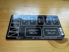 RX7 F100 Engine Bay Fuse Box Cover Decal.