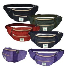 Plain Hemp & Cotton Bum Bag