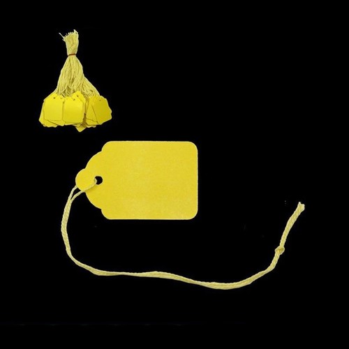 100 yellow strung tickets x - strung, 42