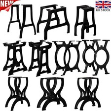 2x Cast Iron Table Legs X A O