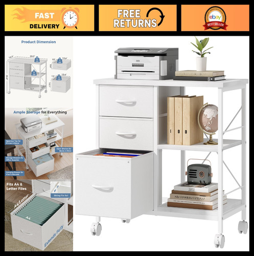Drawer mobile file cabinet - 3,