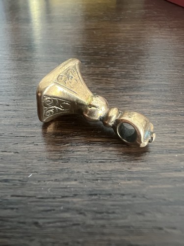 Georgian metal fob - metal,
