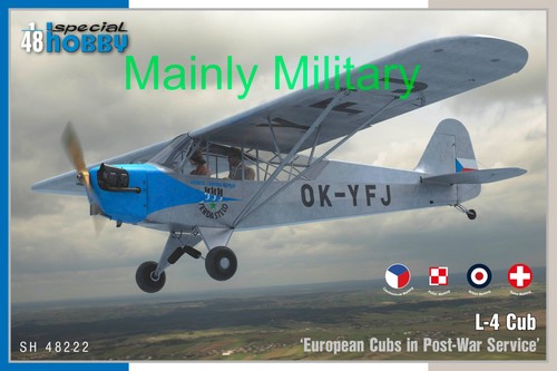 Special hobby piper - 1/48, l-4