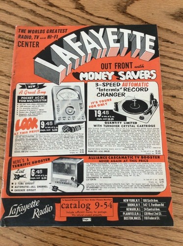 1954 lafayette radio - lafayette,