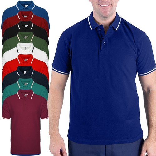 Mens tipping polo - tipping, short