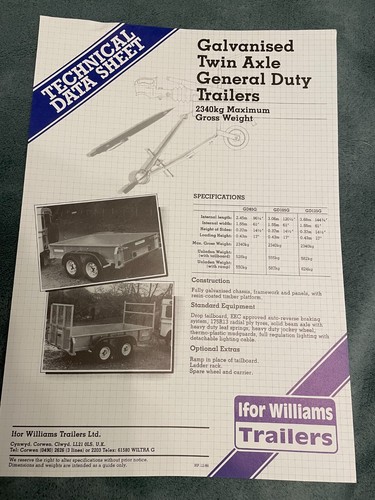 Ifor williams galvanised twin - williams,
