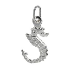925 Sterling Silver Seahorse Pendant – Sea Life Charm – Ocean Jewellery Gift