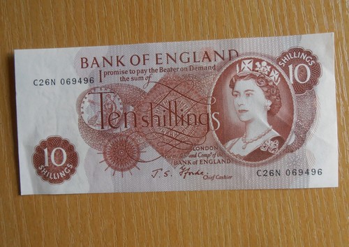 Ten shilling note - uk., fforde