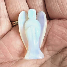 Vintage Opalite Pocket Guardian Angel