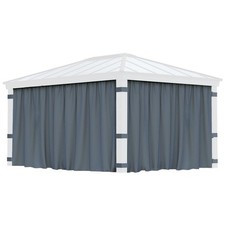 Gazebo Curtain Set 4 Piece Palram Dallas  Canopia 12 x 16 ft 3.6 x 5m Grey