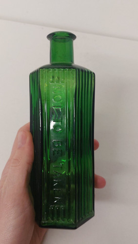Lovely antique green embossed - lovely,