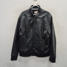 Reiss Hove Black Leather