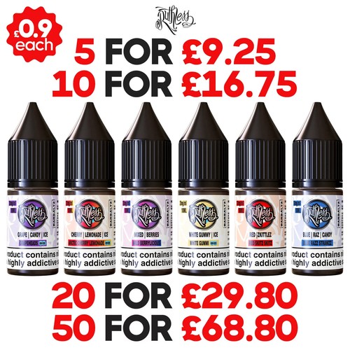 Ruthless 10ml nic salt - 10ml,