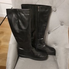 DUO Black Leather Riding Boots