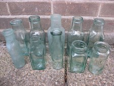 JOB LOT 10x VINTAGE AQUA GLASS