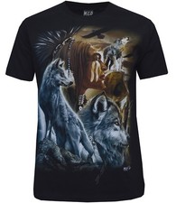 New Wolf Native American Red