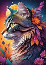 Bluebird Puzzles Floral Cat