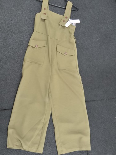 Topshop khaki jumpsuit size - topshop,