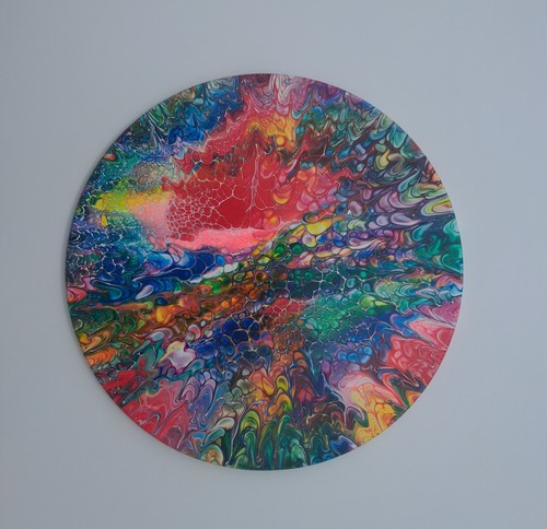 Handmade painting fluid art - handmade,