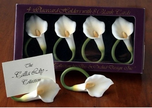 Calla lily place card holders - place,