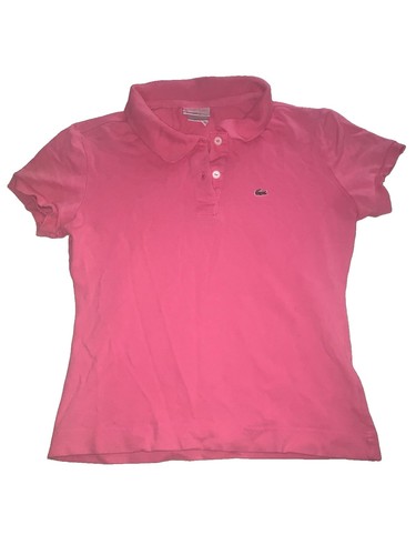 Vintage pink lacoste polo top - vintage,