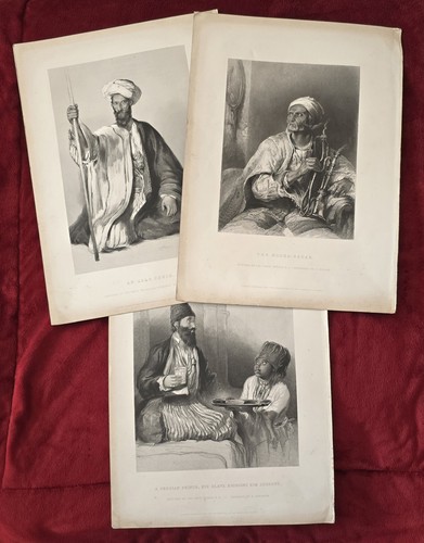 Antique steel engravings - antique,
