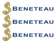 Three Beneteau Stickers 10"
