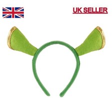 Green OGRE SHREK Ears Headband Unisex For Fancy Dress Accessory 