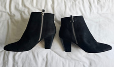 Whistles black suede leather