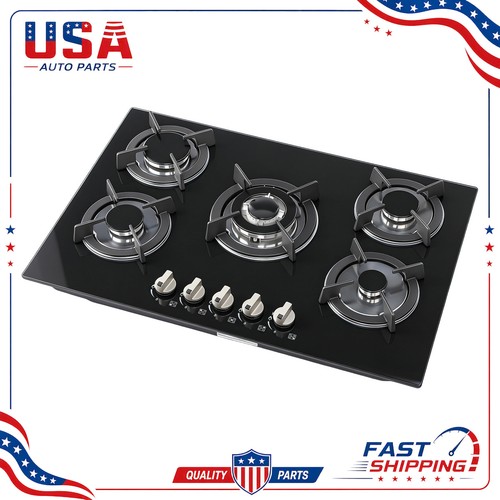 Kitchen gas hob black - kitchen, tempered