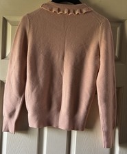 J.Crew Pink Ruffle Neck Jumper