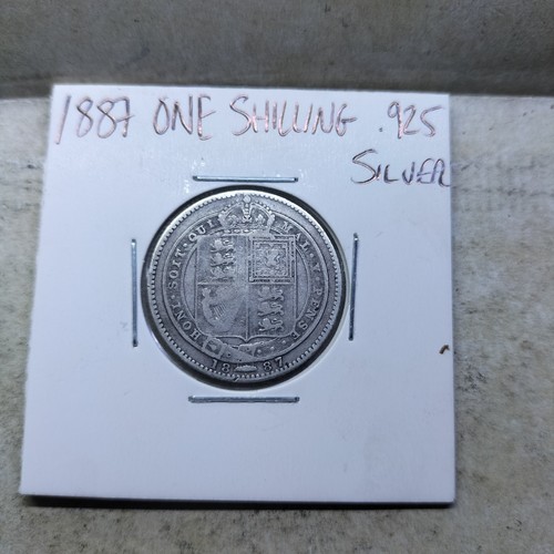 1887 one shilling queen - -,