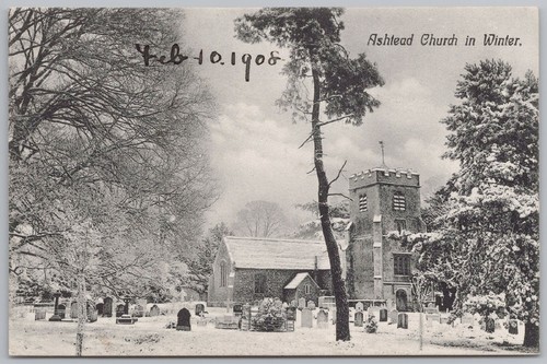 Ashtead the church winter - ashtead,