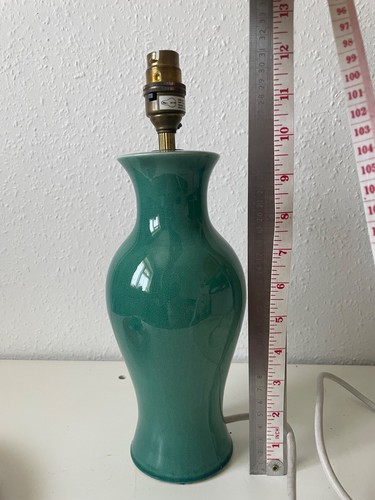 Table lamp green crackle - table,