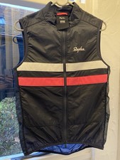 Rapha Brevet Insulated Gilet Medium  dark navy /Black,  Pink And Hi-viz Stripes