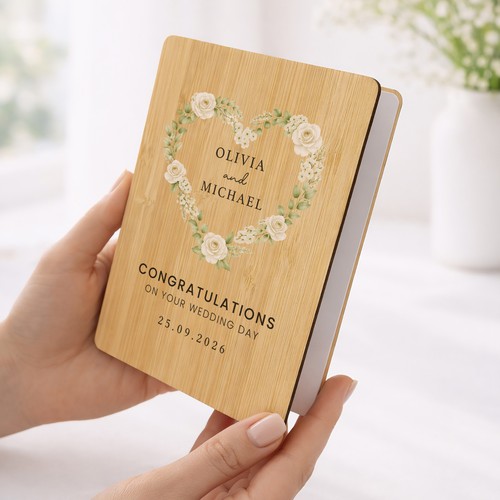 Personalised wedding card - personalised,