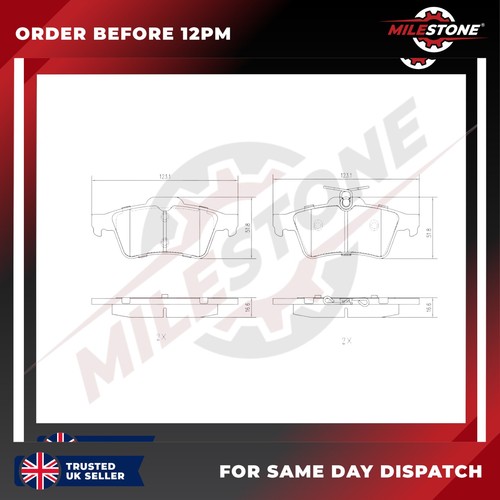 Brake pad for - brake, mazda5