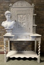 ANTIQUE CARVED OAK GOTHIC