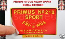 PRIMUS STOVE No210 SPORT