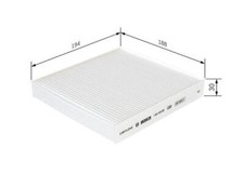 BOSCH Cabin Filter for Fiat 500 Abarth Esseesse 1.4 September 2011 to Present