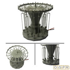 DAPR-N Gauge Model Railway Scenery Kit-Motorised  Fairground Ride -Chair O Plane