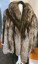 silver fox Fur Coat – size M